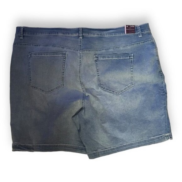 🆕 NWT Gloria Vanderbilt 24w Amanda Heritage Fit High Rise Rise Jean Short 24 - Picture 2 of 9